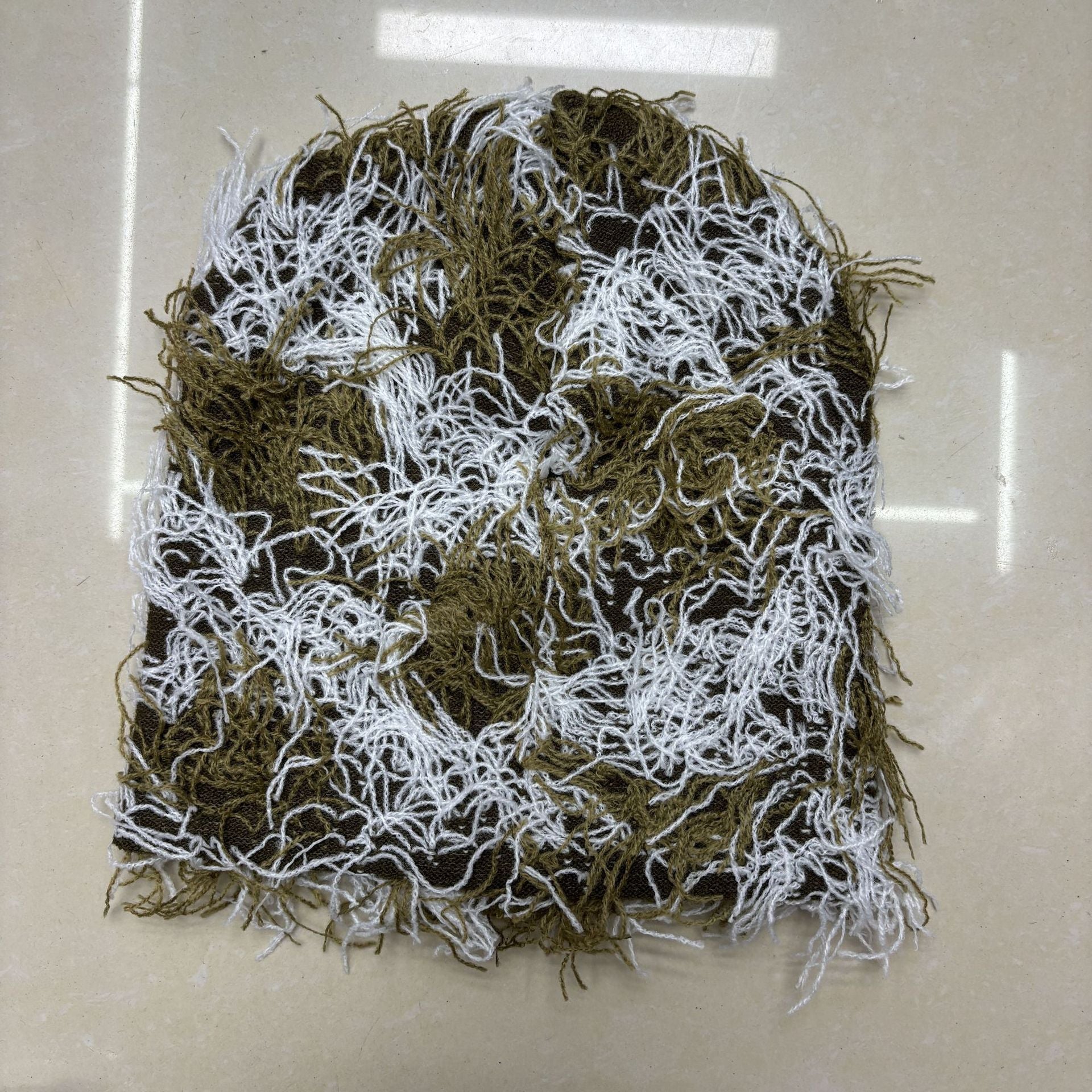 Textured Knitted Beanie with Multi-Color Yarn Design and Cozy Winter Streetwear Style