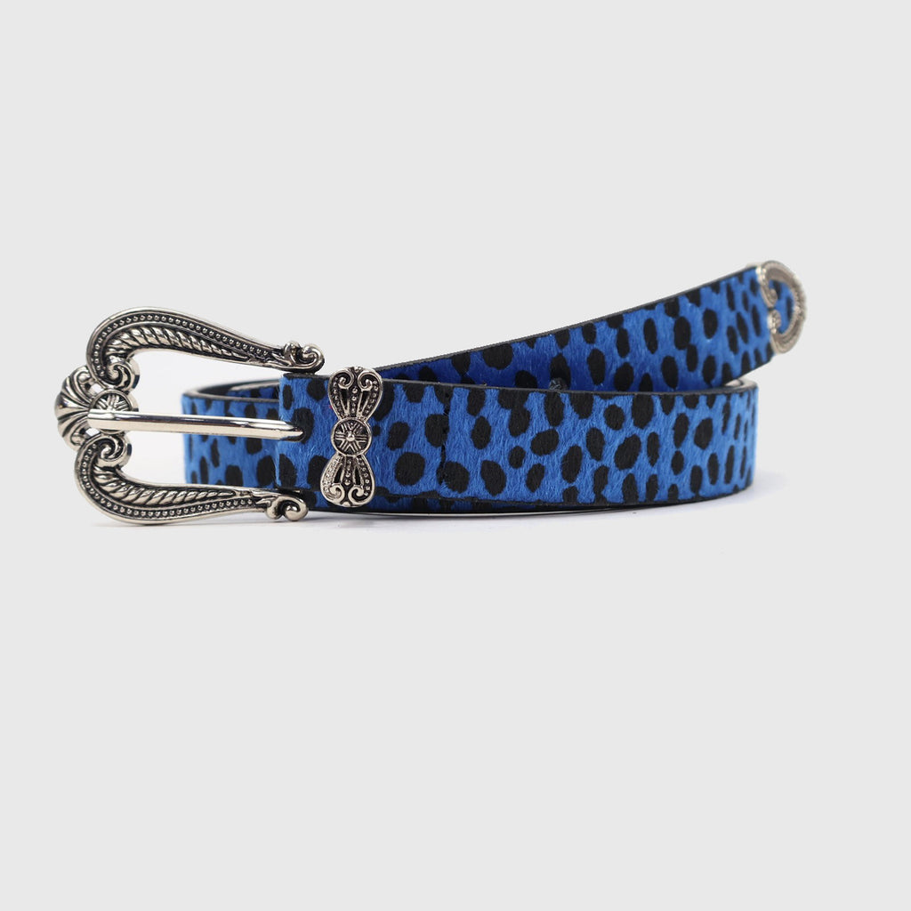 Leopard Print Belt with Vintage Metal Buckle and Heart Detail for Retro Streetwear Outfits
